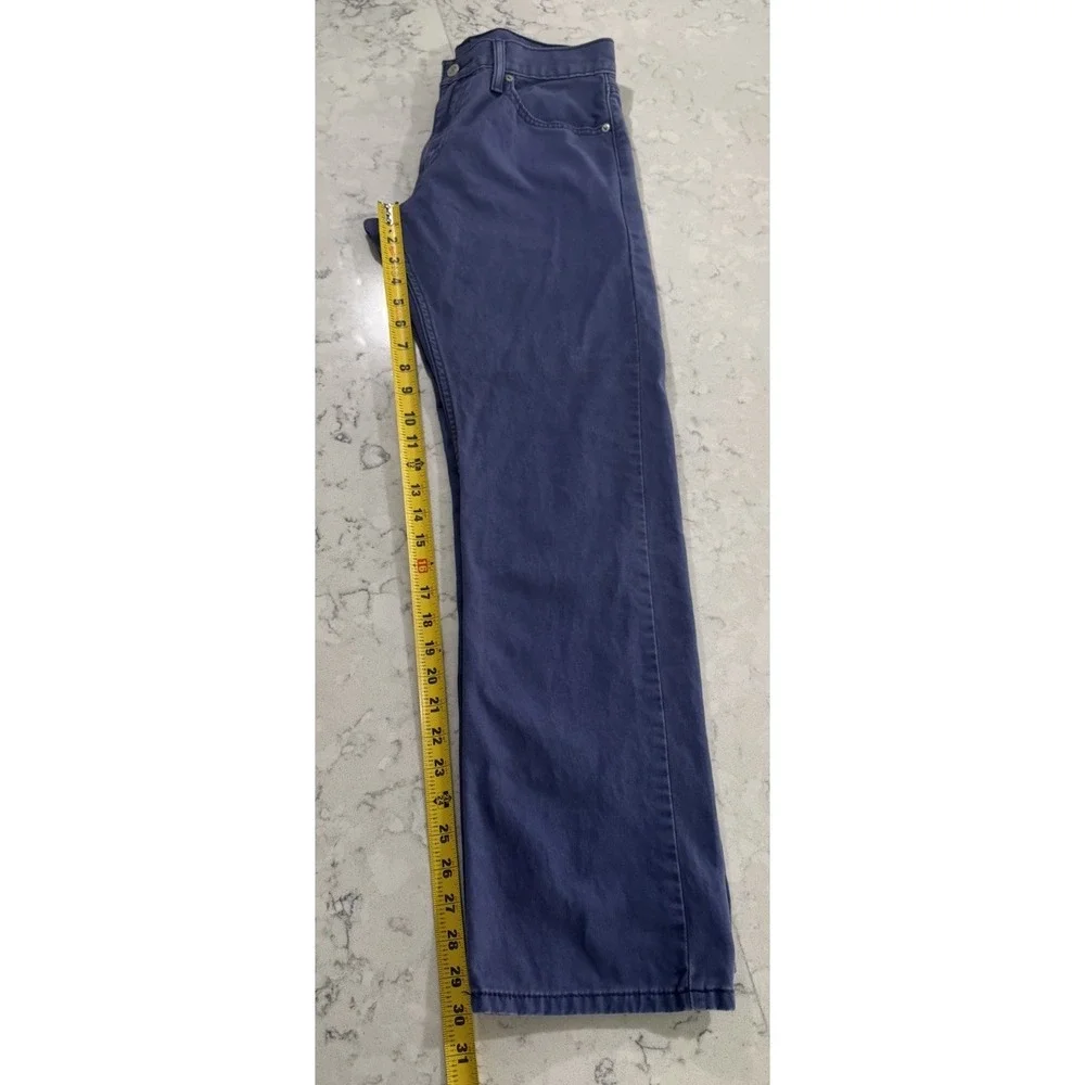 Levis 514 Mens 29x30 Blue Deep Cobalt Purple Straight Leg Comfort Jeans
